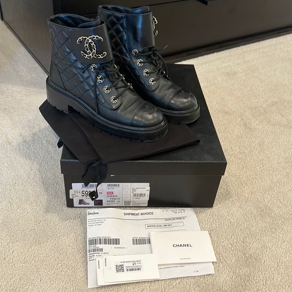 Chanel Brave Boots 20A black size 38 full set - Picture 2 of 9